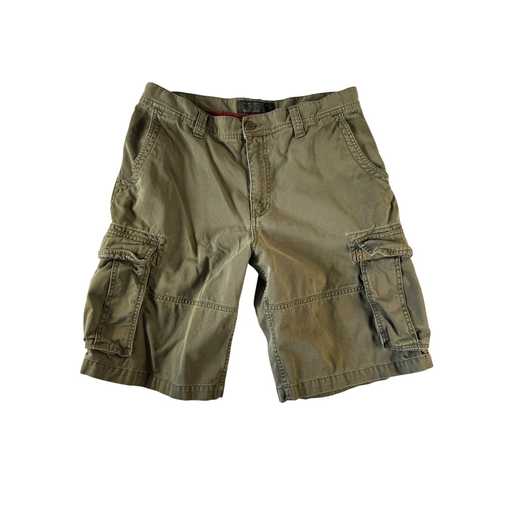 Vintage Old Navy Surplus Co Olive Green Cargo Shorts Mens 34 Utility